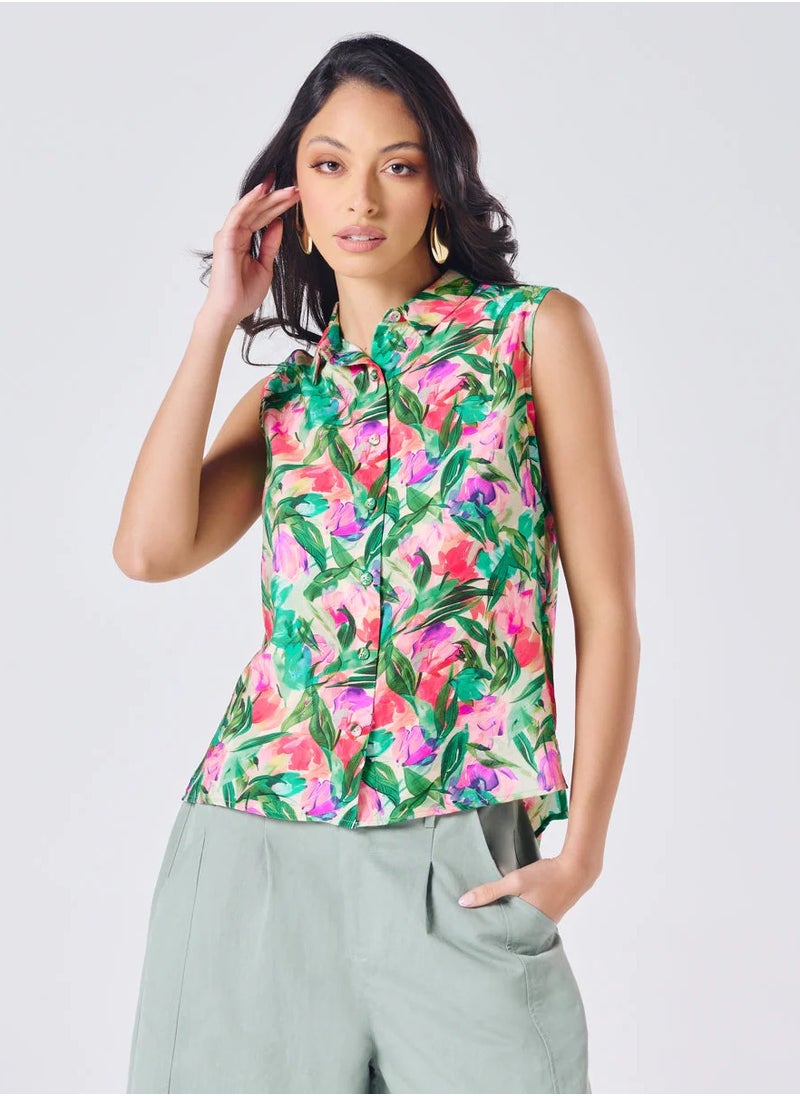 Sleeveless Printed Shirt Top - pzsku/Z3CE486BCD0F5E69C3840Z/45/_/1739518710/2bdb588a-5210-420b-82c9-824e039cdd42