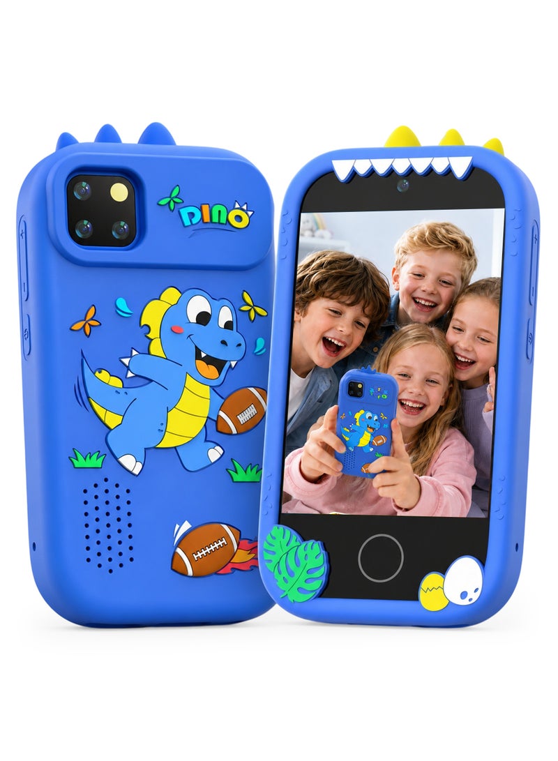 Kids Smart Phone for Girls Gifts, Toddler Birthday Gift for Age 3 4 5 6 Year Old, Kids Cell Phone Toy with 3.5” Touchscreen, Dual Cameras, Learning, Play Games, Video Player with 32GB Card - Image 1