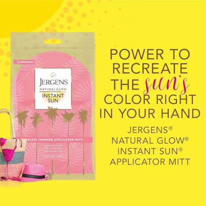 Jergens Natural Glow Body Applicator Mitt, Flawless, Streak-free Tanning Blender Glove, Reusable Tanning Mitt Protects Hands - Image 3