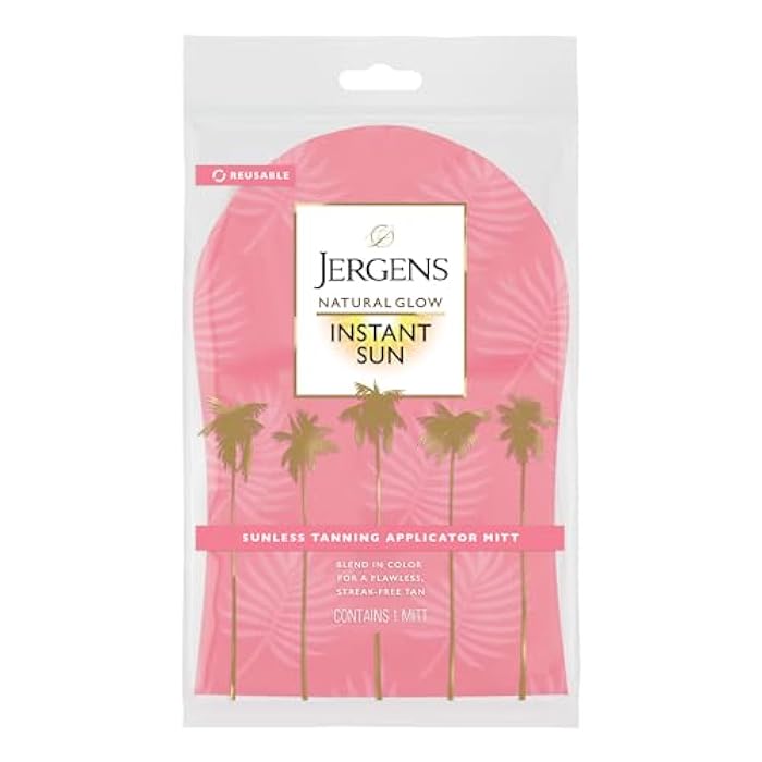 Jergens Natural Glow Body Applicator Mitt, Flawless, Streak-free Tanning Blender Glove, Reusable Tanning Mitt Protects Hands - Image 1