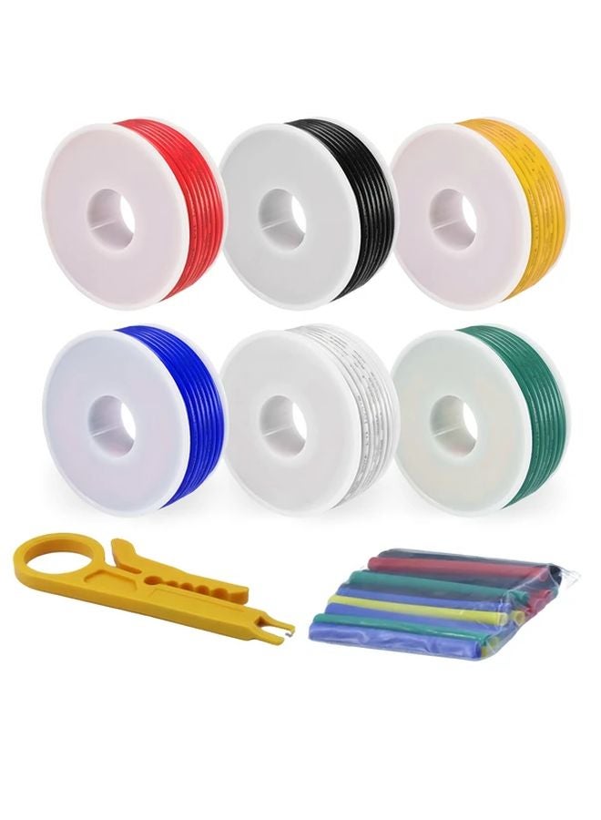 20 AWG سلك PVC مرن نحاسي مطلى بالقصدير معزول بـ 6 ألوان للاستخدام الكهربائي المنزلي - Image 3