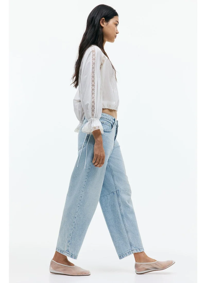اتش اند ام Barrel High Cropped Jeans