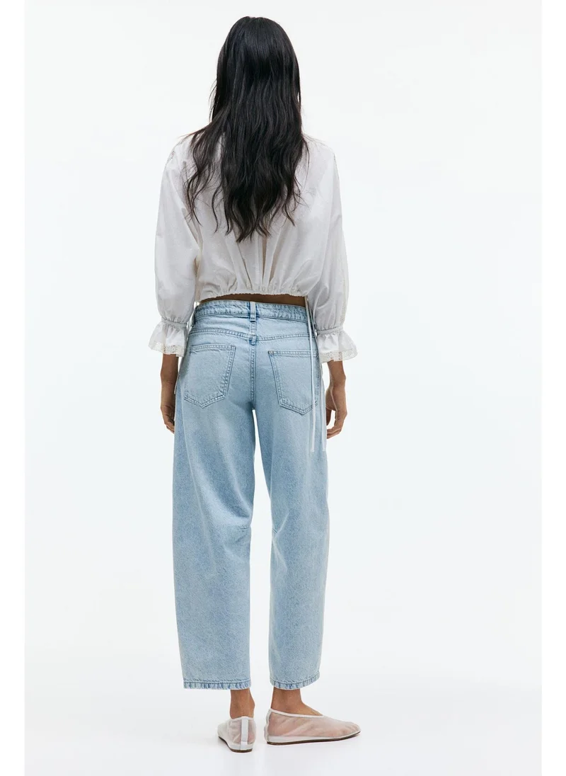 اتش اند ام Barrel High Cropped Jeans