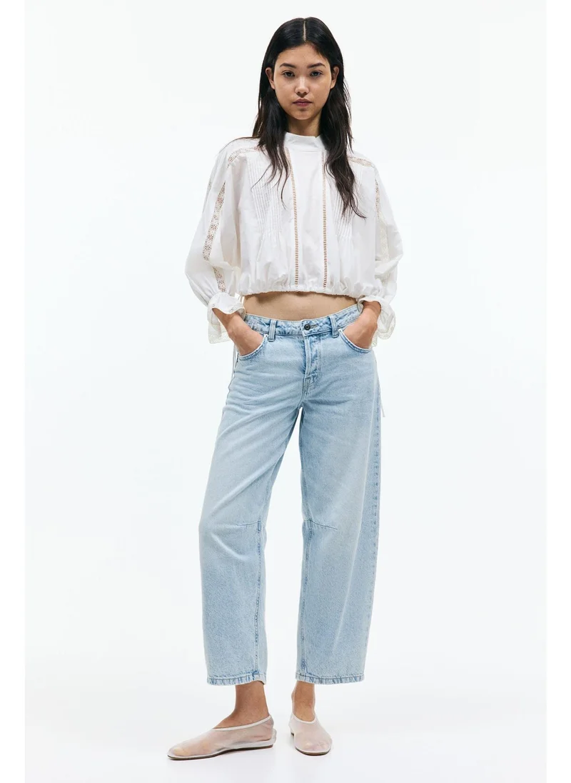 اتش اند ام Barrel High Cropped Jeans
