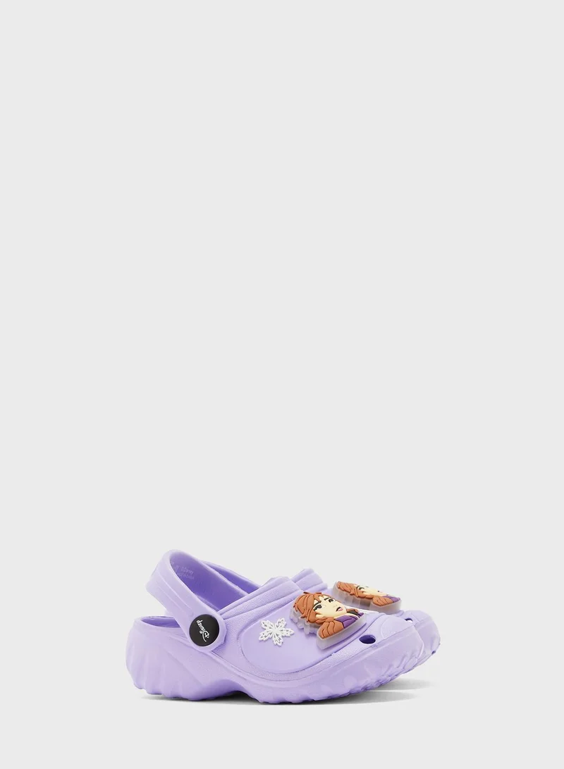 Disney Frozen 2 Clogs With Led Light Badge