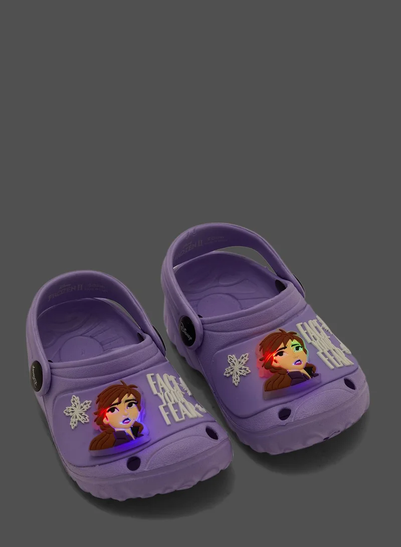 Disney Frozen 2 Clogs With Led Light Badge