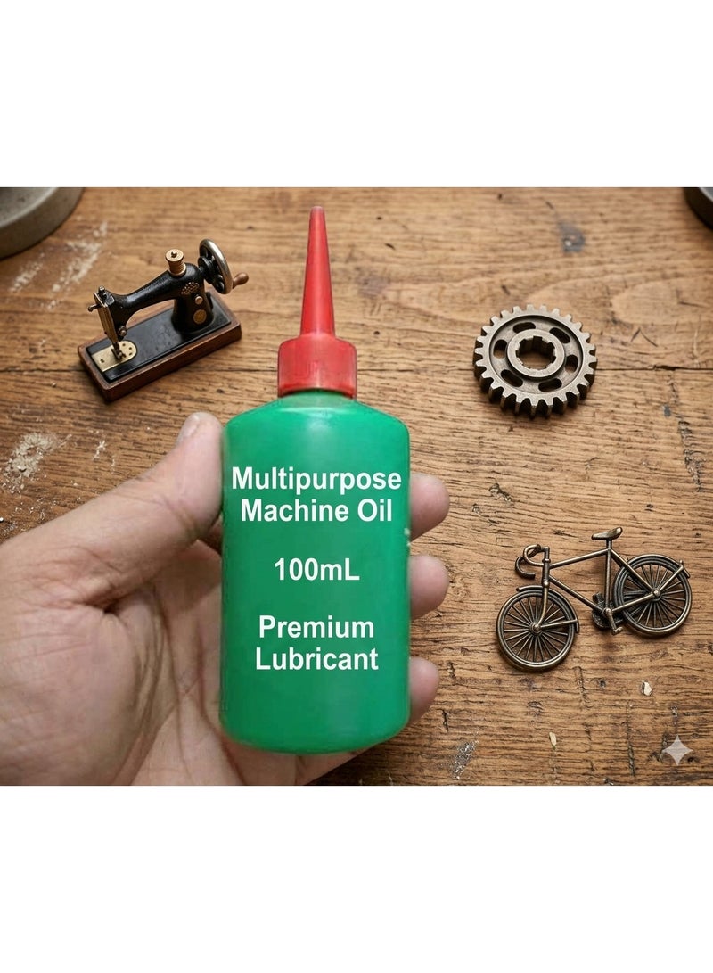 RYN Multipurpose Machine Oil 100mL Premium Lubricant for Sewing Machines Gears Bicycles Tools & Door Hinges Long Lasting Protection & Smooth Performance pack of 2 bottles. - Image 1