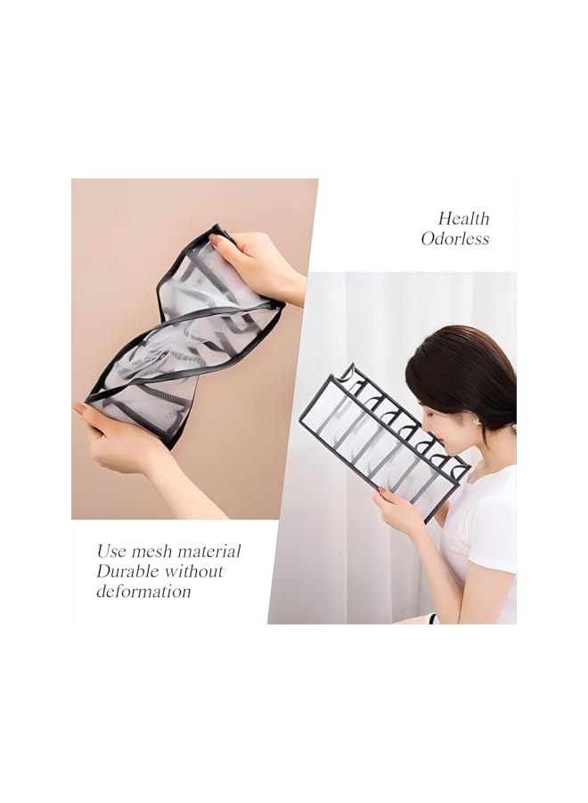 Green Tiger Dresser Drawer Storage Organizer for Undergarments, Thickening Storage Boxes Set of 3(Gray) - Image 4