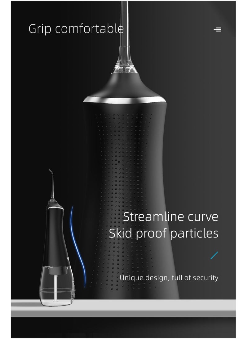 DOSCHER Portable Water Dental Flosser For Teeth Cleaning Dental Oral Irrigator With 3 Modes Scalable 5 Jet Nozzles IPX7 Water Resistance 300ML - Image 3