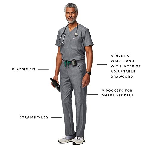 FIGS Axim Cargo Scrub Pants for Men – Graphite, XS - Image 2