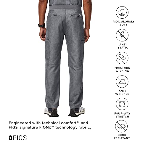 FIGS Axim Cargo Scrub Pants for Men – Graphite, XS - Image 3