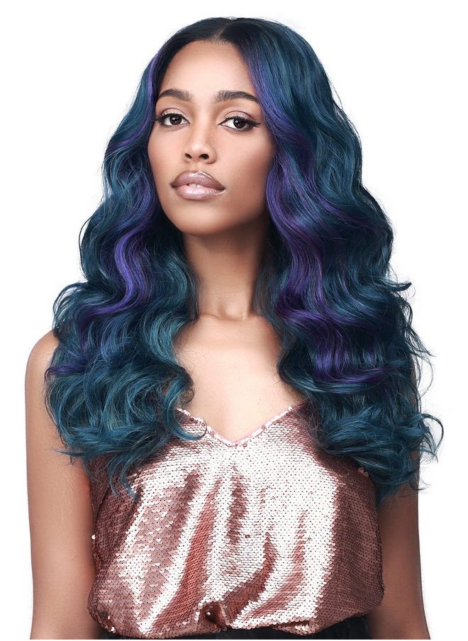 BOBBI BOSS 13X2 Deep Lace Synthetic Hair Wig Mlf418 Eleanor Updo Revolution Long Curly Style High Heat Resistant Wigs (2 Dark Brown)  - Image 4