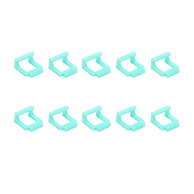 Light Blue PCIE Riser Card Retainer Locking Clips Set of 10 Pieces for Adapter - Image 4