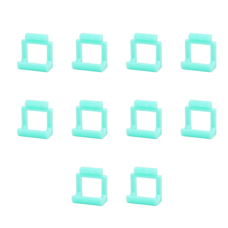 Light Blue PCIE Riser Card Retainer Locking Clips Set of 10 Pieces for Adapter - Image 2