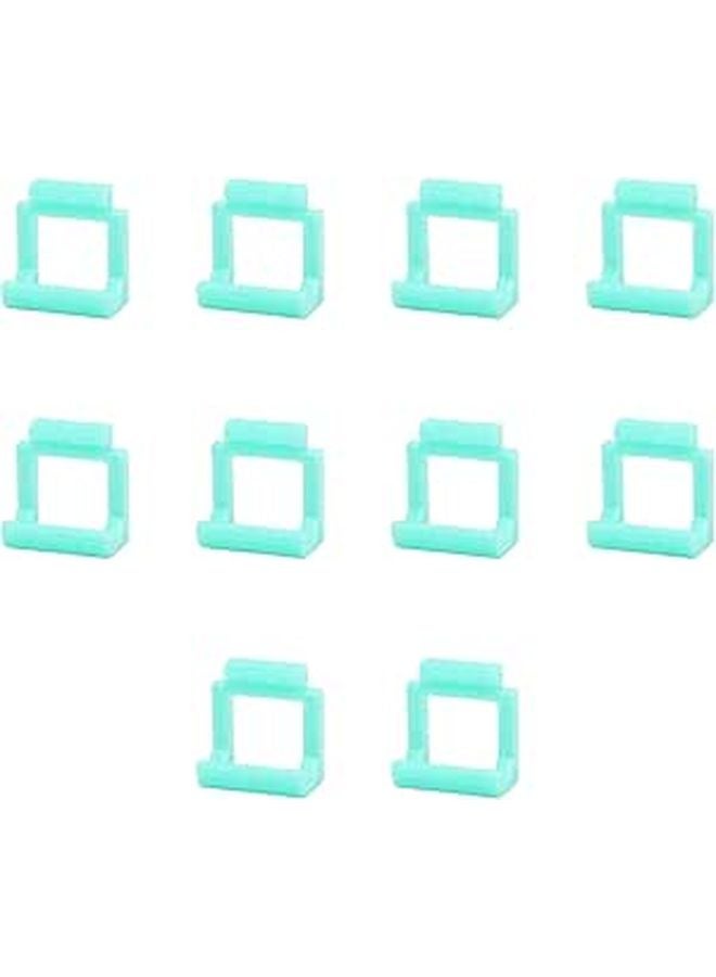 Light Blue PCIE Riser Card Retainer Locking Clips Set of 10 Pieces for Adapter - Image 1