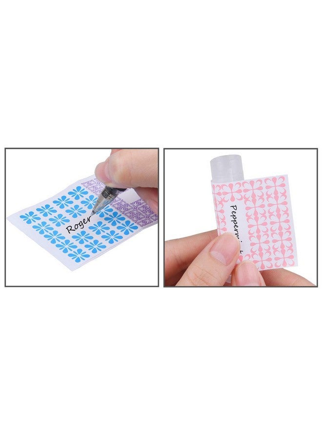 Kare Kind Kare & Kind DIY Lip Balm Container Tubes - 50-Pack (10x5 Colors) - Including 50 Writeable & Printed Lip Balm Stickers - Twist Mechanism and a Cap - 3/16 Oz (5.5 ml) - Moisturizing - Image 4