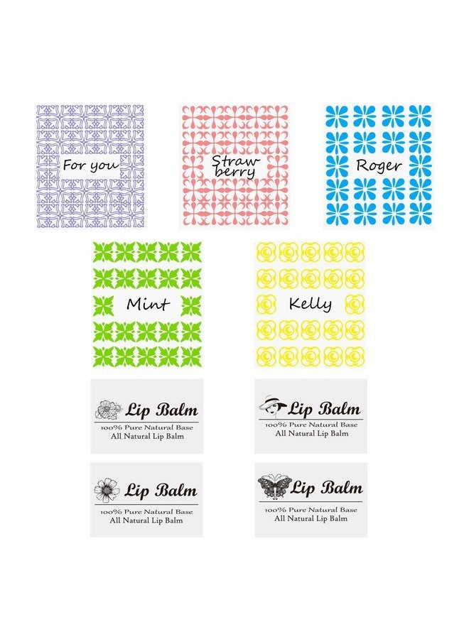 Kare Kind Kare & Kind DIY Lip Balm Container Tubes - 50-Pack (10x5 Colors) - Including 50 Writeable & Printed Lip Balm Stickers - Twist Mechanism and a Cap - 3/16 Oz (5.5 ml) - Moisturizing - Image 3
