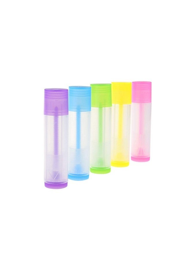 Kare Kind Kare & Kind DIY Lip Balm Container Tubes - 50-Pack (10x5 Colors) - Including 50 Writeable & Printed Lip Balm Stickers - Twist Mechanism and a Cap - 3/16 Oz (5.5 ml) - Moisturizing - Image 2