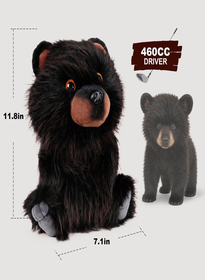 Big Crazy Funny Driver Headcover, Bear Golf Head Covers, Animal Headcover with Elastic Band, Soft Touching, Golf Club Covers for Club Protection, Driver Cover for Present - Image 4