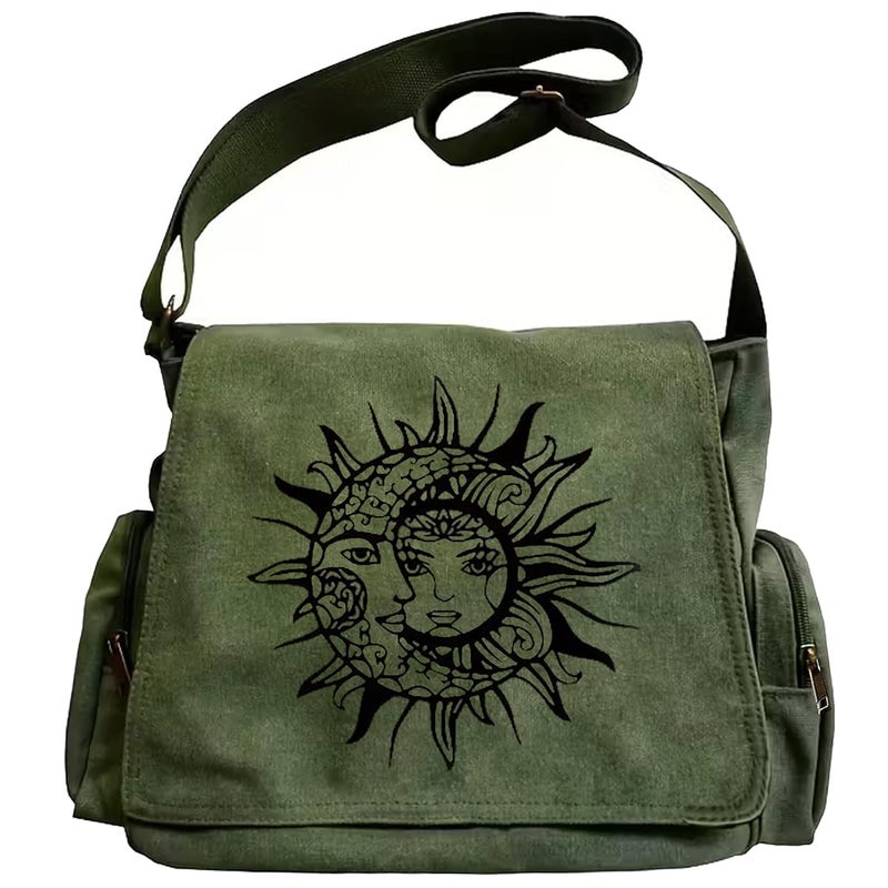 CHICGLOW Personalized Pattern Messenger Bag Cute Canvas Crossbody Bags Women/Men Shoulder Handbags Hobo Purses with Pockets - Image 1