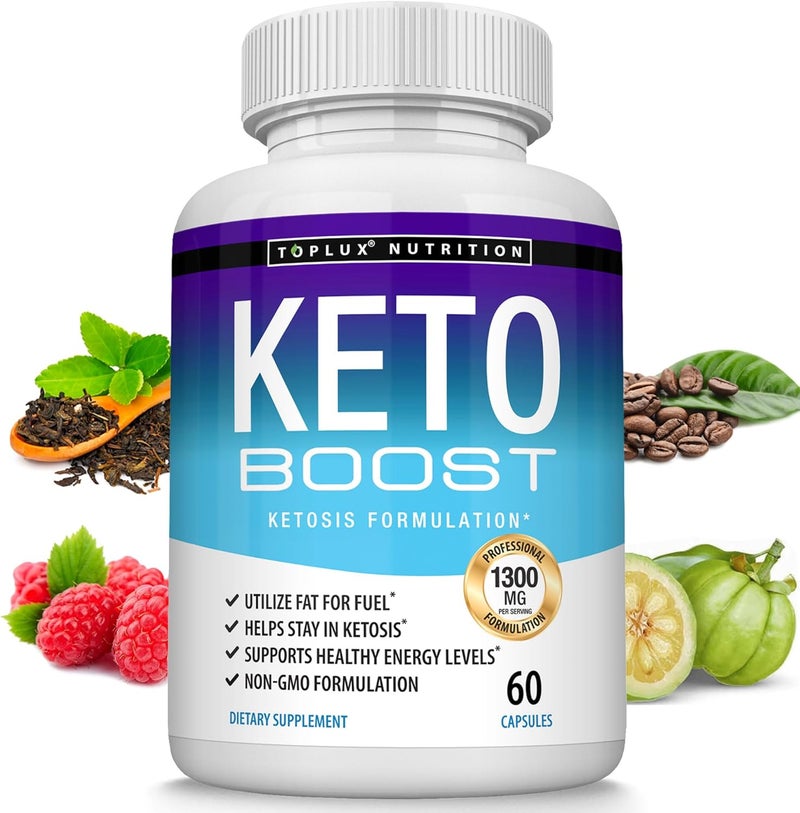 Toplux Keto Boost Diet Pills Ketosis Supplement  Natural Exogenous Keto Formula Support Energy  Focus Advanced Ketones for Ketogenic Diet Keto Diet Pills for Men Women - Image 1