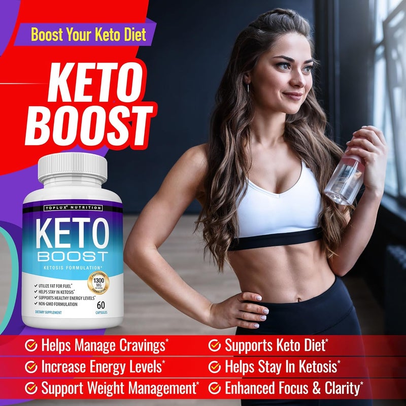 Toplux Keto Boost Diet Pills Ketosis Supplement  Natural Exogenous Keto Formula Support Energy  Focus Advanced Ketones for Ketogenic Diet Keto Diet Pills for Men Women - Image 4