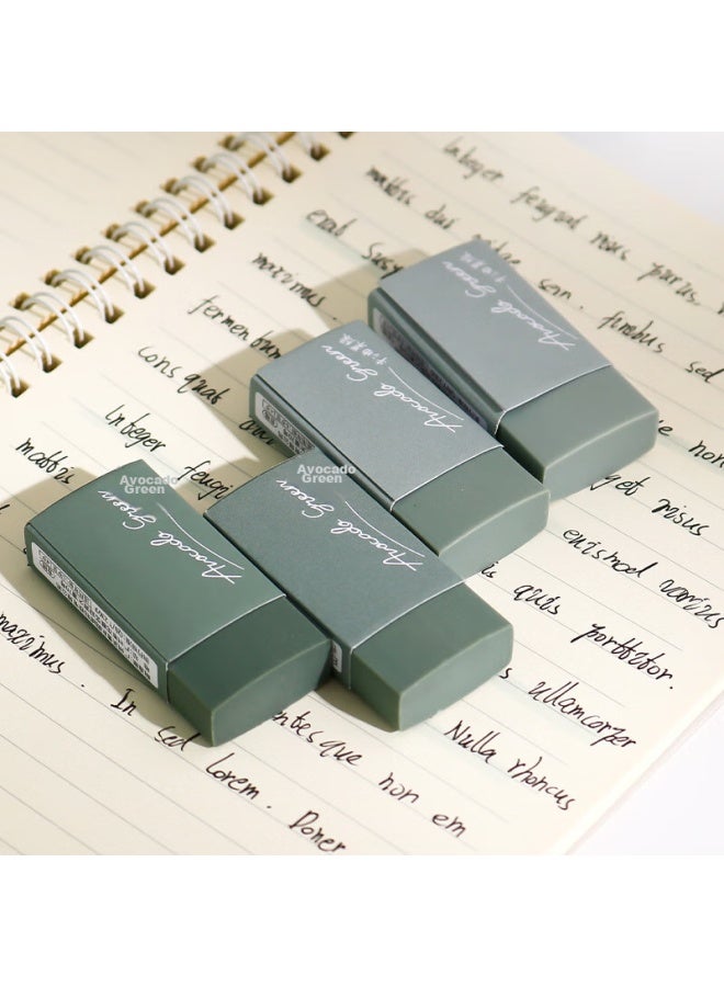 DEYUE Gradient Color Eraser Set, Simple Style 2b Pencil Eraser For Students, Exam Pencil Eraser 2b Eraser Elementary School Stationery Art Eraser High Value Green - Image 2