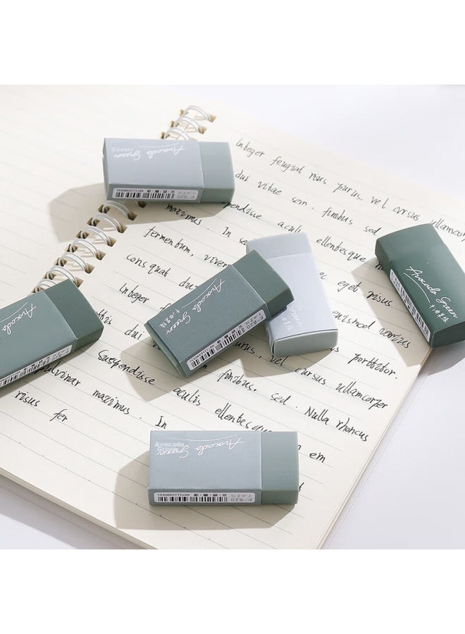 DEYUE Gradient Color Eraser Set, Simple Style 2b Pencil Eraser For Students, Exam Pencil Eraser 2b Eraser Elementary School Stationery Art Eraser High Value Green - Image 3