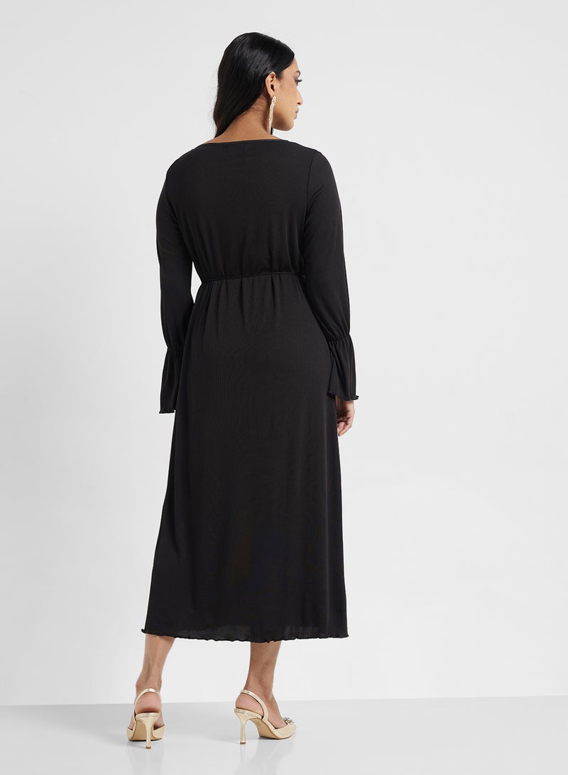 Khizana Bell Sleeve Midi Dress - Image 2