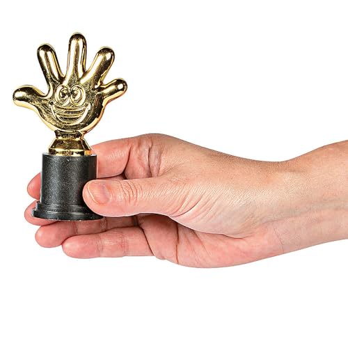 Fun Express High Five Trophies Great for Rewards (Set of 12) - Image 4