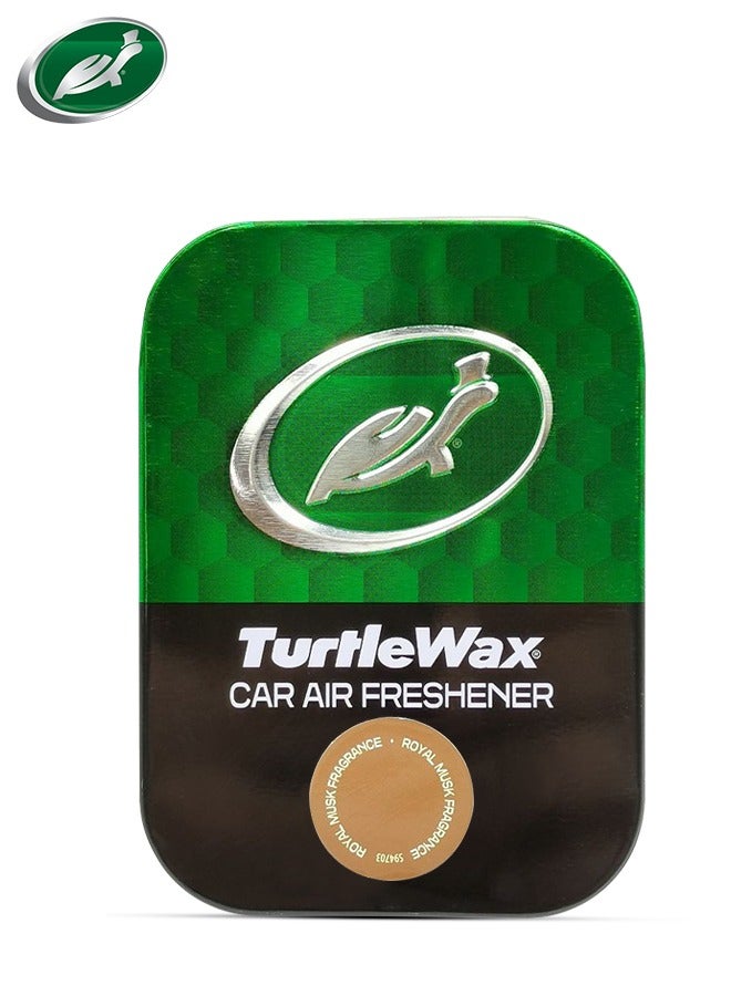 Turtle Wax Car Air Freshener – Fresh Royal Musk Fragrance for Lasting Car Freshness 30g - Image 1