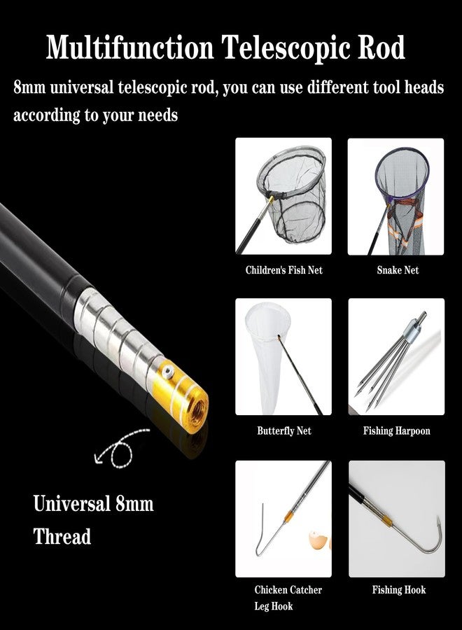 Wamlet 22"~64" Snake Hook Reptile Catcher Stick Tongs Rattlesnakes Grabber Pick-up Handling Tool Kit for Catching Controlling or Moving Python Copperhead (Small Snake Hook - Black) - Image 5