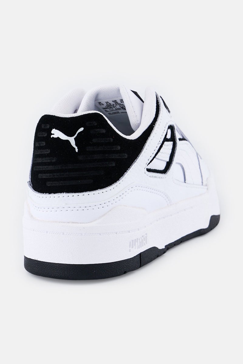 PUMA أحذية خارجية للأطفال الأولاد بنمط سليبستريم، بيضاء - Image 3