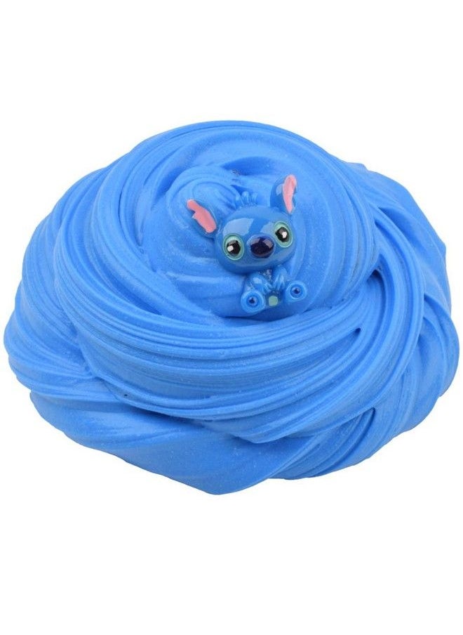 Tonlead - 2 Pack Butter Slime Kit Blue Stitch White Oreo Charm With Glitters Foam Scented Slime Soft Cotton Putty Diy Sludge Toys For Girls Boys Premade Slime Kids Party Favors(100Ml Each*2) - Image 1