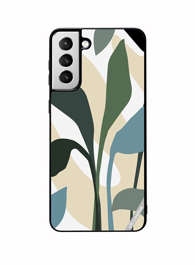 VR CREATIVE Protective Case Cover For Samsung Galaxy S22 5G Leaf Tropical Design Multicolour - Image 1