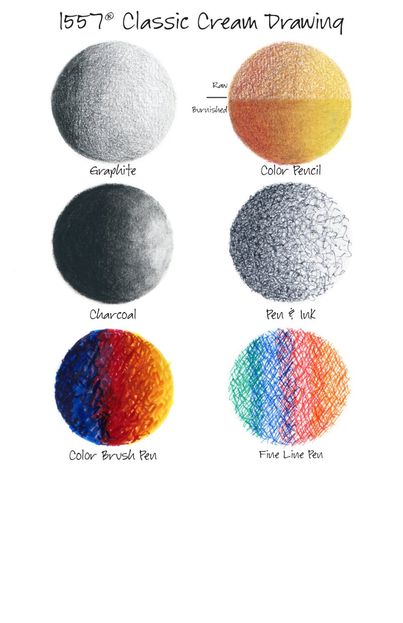 Canson Artist Series Drawing Paper, Cream, Wirebound Pad, 9x12 inches, 60 Sheets (90lb/147g) - Artist Paper for Adults and Students - Charcoal, Colored Pencil, Ink, Pastel, Marker - Image 4