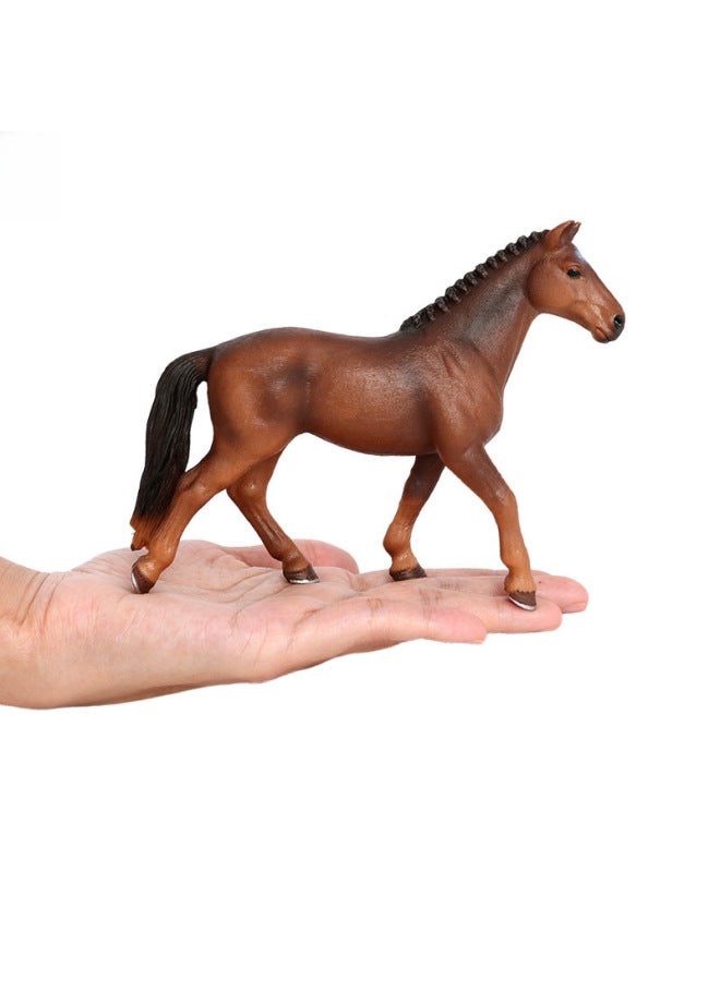 Simulation Solid Wild Animal Horse Model Hanno Wilma Children's Early Education Cognitive Toy Decoration Gift-Color:PL127-592 Pint Stallion  - Image 4