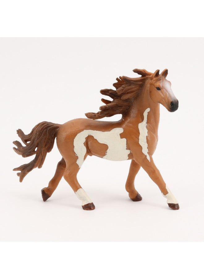 Simulation Solid Wild Animal Horse Model Hanno Wilma Children's Early Education Cognitive Toy Decoration Gift-Color:PL127-592 Pint Stallion  - Image 5