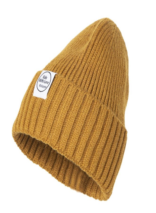 DASMINI Baby Beanie Toddler Winter Hat Infant Babies Newborn Kids Beanies Knit Hats Girl Boy (Brown, 6-36mth) - Image 1