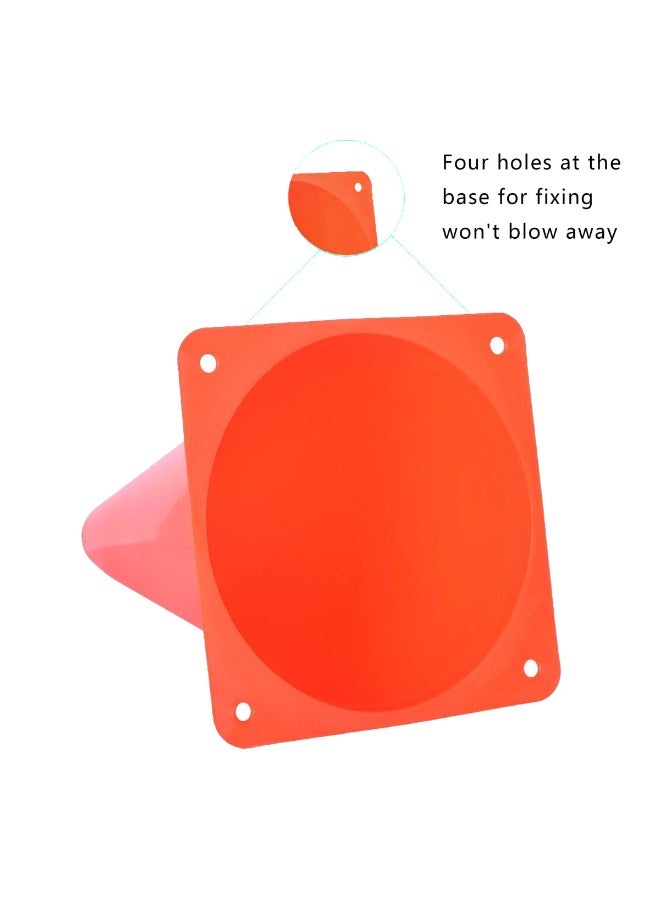9 inch Plastic Traffic Cones for Sport & Soccer Training, Outdoor Activity & Events - Image 3