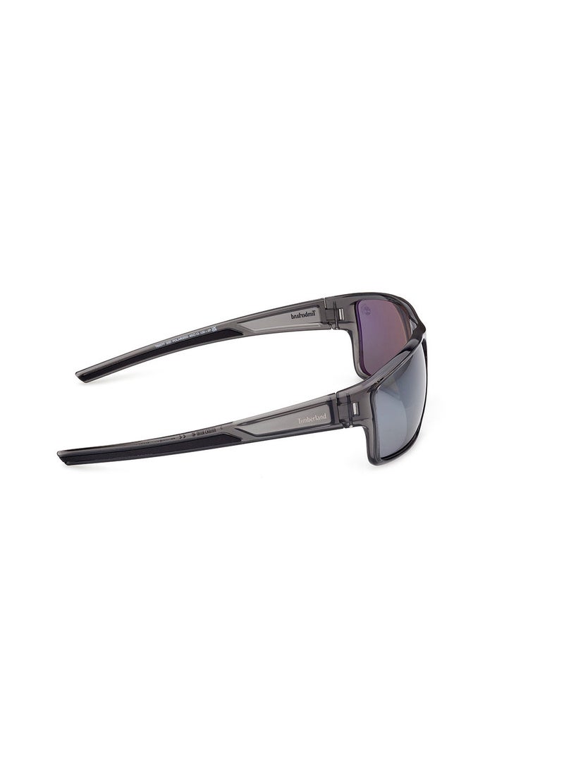 Men's Polarized Rectangular Sunglasses - TB927720D65 - Lens Size: 65 Mm