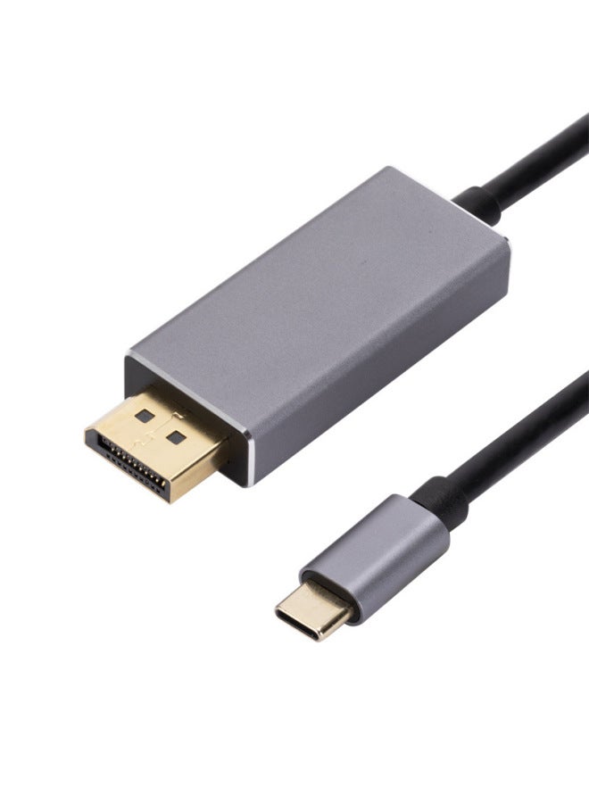 Type-to Large Dp Adapter 1.8 M USB-C To DP HD Same Screen 8K @ 60hz DP Line 1.4 Edition-Color:8K @ 60HZ Braided Aluminum Alloy TYPEC To DP1.8 M  - Image 3