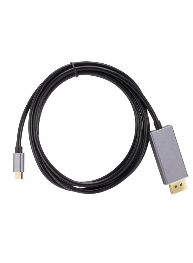 Type-to Large Dp Adapter 1.8 M USB-C To DP HD Same Screen 8K @ 60hz DP Line 1.4 Edition-Color:8K @ 60HZ Braided Aluminum Alloy TYPEC To DP1.8 M  - Image 4