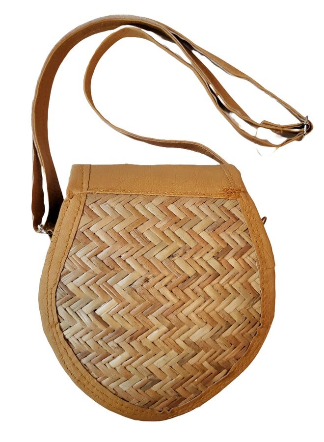 CLASSIQUE Bamboo Bag Shital Pati Handmade Women's Heart Shape Sling Bag Eco-Friendly & Functional Shoulder Crossbody Specially for Ladies (Heart Sling Bag) - Image 5