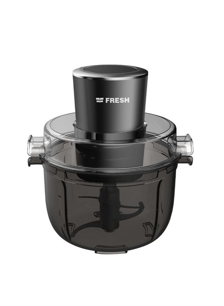 Fresh black meat grinder, 2 liters, 400 watts, with 2 stainless steel blades and a shatter-resistant blade - Image 2