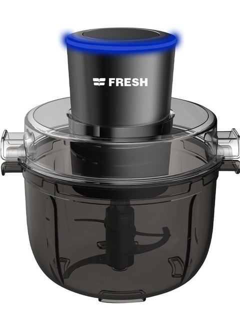 Fresh black meat grinder, 2 liters, 400 watts, with 2 stainless steel blades and a shatter-resistant blade