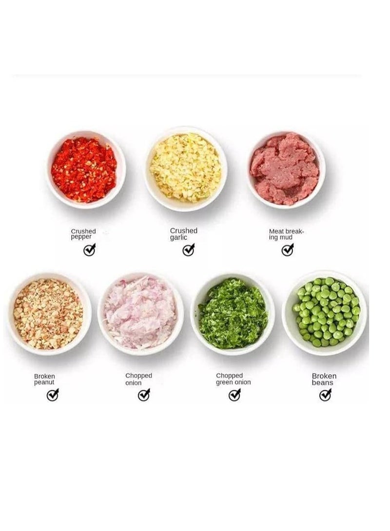 Fresh black meat grinder, 2 liters, 400 watts, with 2 stainless steel blades and a shatter-resistant blade - Image 3