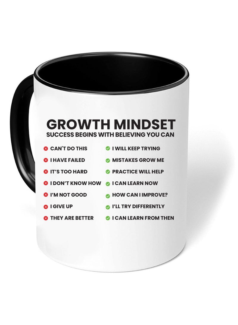 PRINTSHOP4ME Inspirational Quotes Printed Black Two Tone Ceramic Coffee Mug  - Image 4
