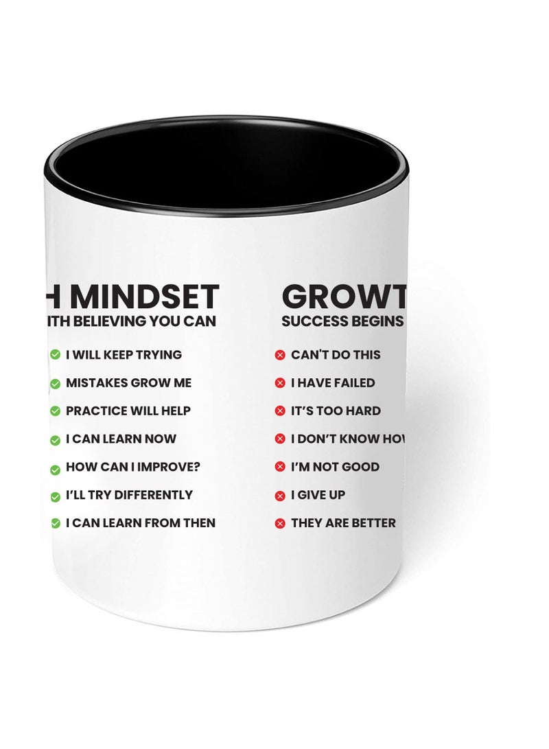 PRINTSHOP4ME Inspirational Quotes Printed Black Two Tone Ceramic Coffee Mug  - Image 5