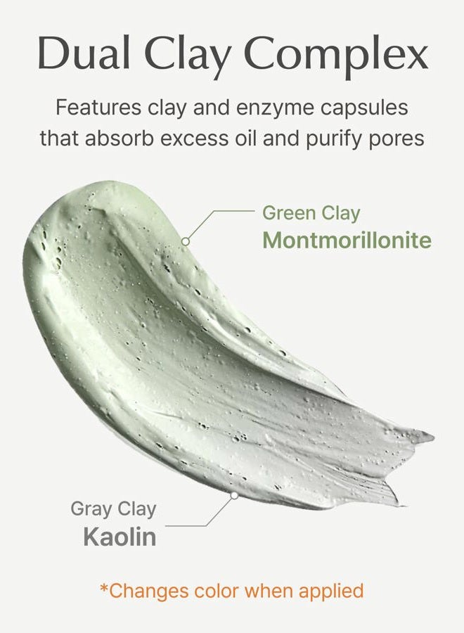 SU:M One Minute Clay Mask - Pore Cleanser & Hydrating 2-in-1 Korean Face Mask and Facial Cleanser for Blackheads, Exfoliation & Smooth Skin, 5.07 fl oz - Image 5